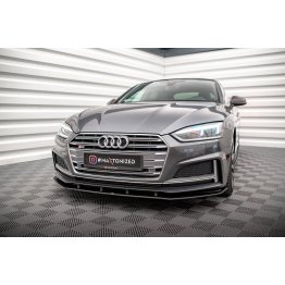 Накладка сплиттер на передний бампер на Audi A5 S-Line / S5 B9