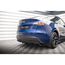 Накладка сплиттер на задний бампер на Tesla Model Y