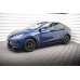 Накладки сплиттеры на пороги на Tesla Model Y