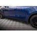 Накладки сплиттеры на пороги на Tesla Model Y