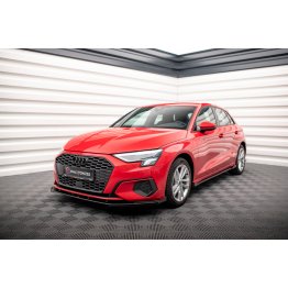 Накладка сплиттер на передний бампер на Audi A3 8Y Sportback