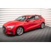 Накладки сплиттеры на пороги на Audi A3 8Y Sportback