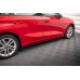 Накладки сплиттеры на пороги на Audi A3 8Y Sportback