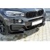 Накладка сплиттер на передний бампер на BMW X6 F16 M-Pack