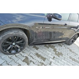 Накладки сплиттеры на пороги на BMW X6 F16 M-Pack