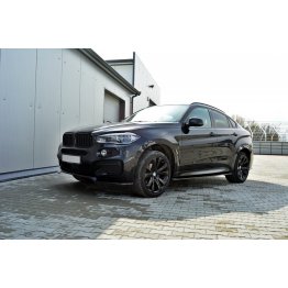 Накладки сплиттеры на пороги на BMW X6 F16 M-Pack