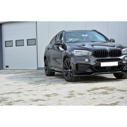 Накладки сплиттеры на пороги на BMW X6 F16 M-Pack