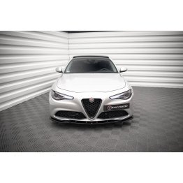 Накладка сплиттер на передний бампер на Alfa Romeo Giulia Sport