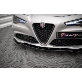 Накладка сплиттер на передний бампер на Alfa Romeo Giulia Sport