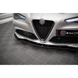 Накладка сплиттер на передний бампер на Alfa Romeo Giulia Sport