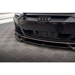 Накладка сплиттер на передний бампер на Audi E-Tron GT / RS GT