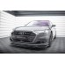 Накладка сплиттер на передний бампер на Audi A8 D5