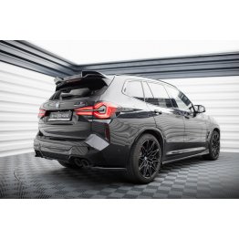 Накладки сплиттеры боковые на задний бампер на BMW X3 M F97 рестайл