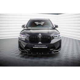 Накладка сплиттер на передий бампер на BMW X3 M F97 рестайл