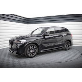 Накладки сплиттеры на пороги V2 на BMW X5 G05 M-Pack