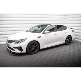 Накладки сплиттеры на пороги на Kia Optima IV рестайл