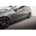 Накладки сплиттеры на пороги на Volvo V90 II R-Design