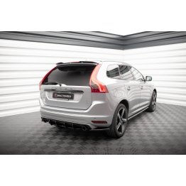 Накладки сплиттеры боковые на задний бампер на Volvo XC60 R-Design рестайл