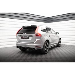 Накладка сплиттер на спойлер багажника на Volvo XC60 R-Design рестайл