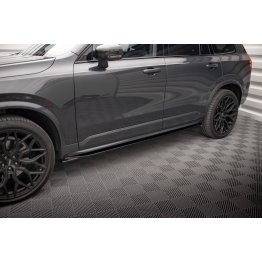 Накладки сплиттеры на пороги на Volvo XC90 II R-Design рестайл