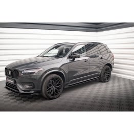 Накладки сплиттеры на пороги на Volvo XC90 II R-Design рестайл