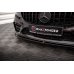 Накладка сплиттер на передний бампер на Mercedes C W205 C43 AMG / AMG-Line рестайл