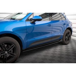 Накладки сплиттеры на пороги на Porsche Macan I