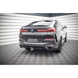 Накладка сплиттер на задний бампер V3 на BMW X6 G06 M-Pack