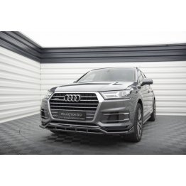 Накладка сплиттер на передний бампер на Audi Q7 4M