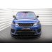 Накладка сплиттер на передний бампер на Range Rover Sport II SVR