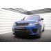 Накладка сплиттер на передний бампер на Range Rover Sport II SVR