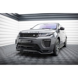 Накладка сплиттер на передний бампер на Range Rover Evoque I рестайл