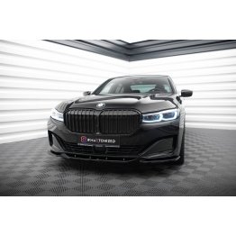 Накладка сплиттер на передний бампер V2 на BMW 7 G11 / G12 рестайл