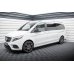 Накладки сплиттеры на пороги на Mercedes V W447 Long AMG-Line рестайл