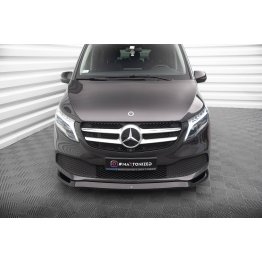 Накладка сплиттер на передний бампер на Mercedes V W447 рестайл