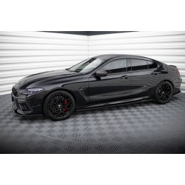 Накладки сплиттеры на пороги на BMW M8 F93 / 8 серии G16 Gran Coupe M-Pack