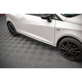 Накладки сплиттеры на пороги на Seat Ibiza IV FR SC рестайл