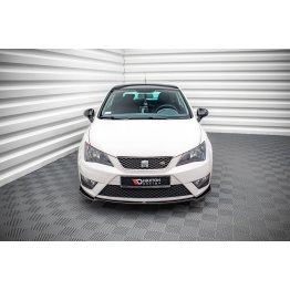 Накладка сплиттер на передний бампер на Seat Ibiza IV FR SC рестайл