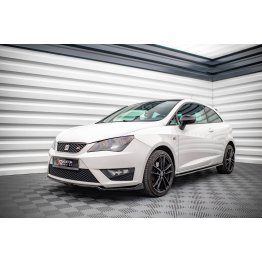 Накладка сплиттер на передний бампер на Seat Ibiza IV FR SC рестайл