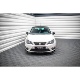 Накладка сплиттер на передний бампер V2 на Seat Ibiza IV FR SC рестайл