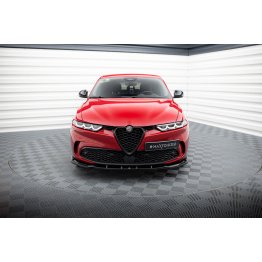 Накладка сплиттер на передний бампер V2 на Alfa Romeo Tonale