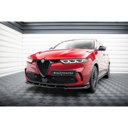 Накладка сплиттер на передний бампер V2 на Alfa Romeo Tonale