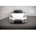 Накладка сплиттер на передний бампер на Porsche Panamera I Turbo Sport Design Package