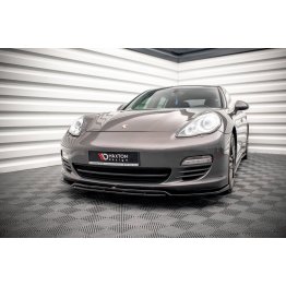 Накладка сплиттер на передний бампер на Porsche Panamera I