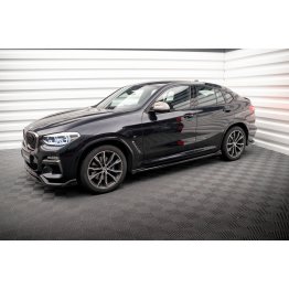 Накладки сплиттеры на пороги на BMW X4 G02 M-Pack