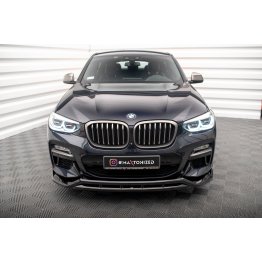 Накладка сплиттер на передний бампер на BMW X3 G01 / X4 G02 M-Pack