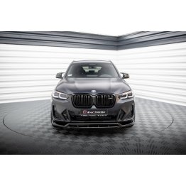 Накладка сплиттер на передний бампер на BMW X3 G01 / X4 G02 M-Pack рестайл