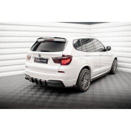 Накладки сплиттеры боковые на задний бампер на BMW X3 F25 M-Pack