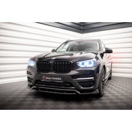 Накладка сплиттер на передний бампер на BMW X3 G01