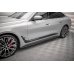 Накладки сплиттеры на пороги на BMW 4 G26 Gran Coupe M-Pack